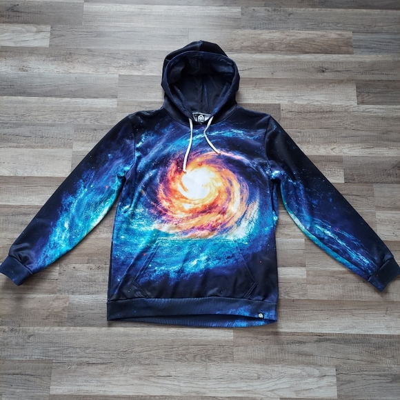Into The AM Galaxy Hoodie Large Space All Over Print - Picture 3 of 12